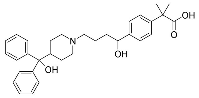 Estructura de la fexofenadina