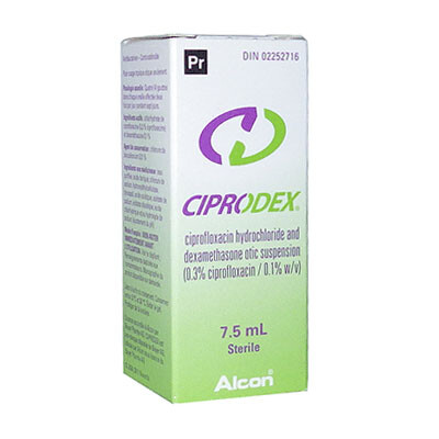 Ciprodex (Ciprofloxacino y Dexametasona) gotas para los oídos